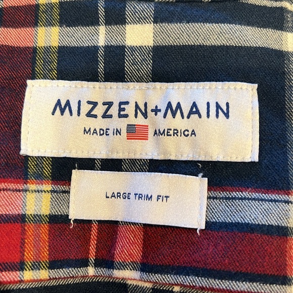 Mizzen+Men flannel. Mens large. Like new. - Picture 2 of 4